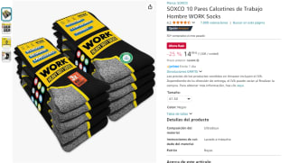 10 Pares Calcetines de Trabajo WORK por 14,99€