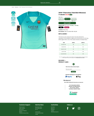 Camiseta Nike 3° del Barcelona 2016-17 Mujer por 13,49€