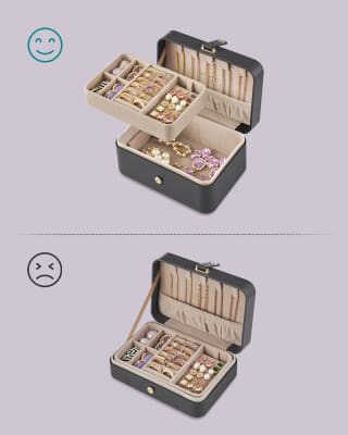 Songmics Draagbaar Sieradenkistje voor €13,19 bij Amazon