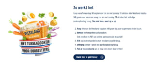 Westland slaatje 100% terugbetaald via cashback