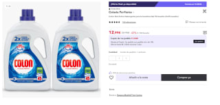 Pack de 2×45 Lavados Detergente Gel Azul Activo Colon por 12.99€ (Cuenta Nueva 7.8€)