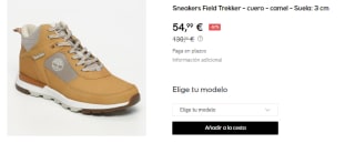 Botas de cuero de Mujer Timberland Field Trekker por 54.99€