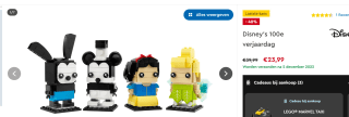 Disney's 100e verjaardag 40622 voor €23,99 bij Lego