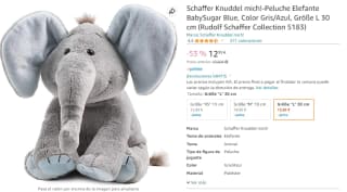 Peluche Elefante marca Schaffer Knuddel mich! 30cm por 12,95€