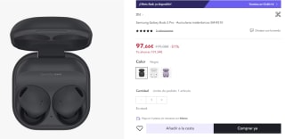Auriculares Samsung Galaxy Buds 2 Pro por 85,66€