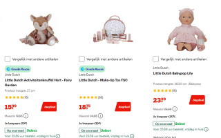 Tot 40% korting op diverse Little Dutch items bij Bol