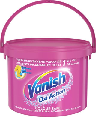Korting bij Bol.com op Vanish Oxi Action Poeder - Vlekverwijderaar Voor Gekleurde Was - 2,7 kg