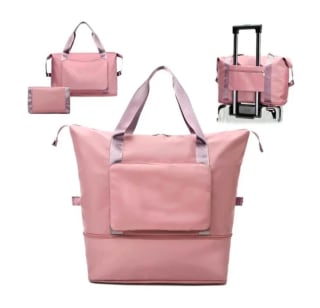 Bolso Totebag plegable rosa por 22,50€