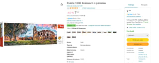 Puzzle apaisado de 1000 piezas El coliseo marca Trefl por 7,16€