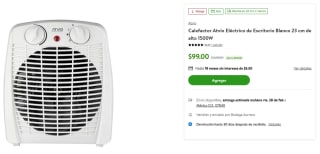 Calefactor Atvio Eléctrico $99 | Descuento Bodega Aurrera