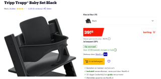 Babyset voor Stokke® Tripp Trapp® Black voor €39,62 bij Bol.com