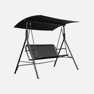 Balancelle de jardin 2 personnes en acier avec auvent à 47,99 €