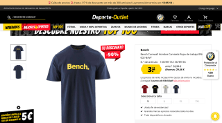 Bench Cornwall Hombre Camiseta por 3,33€
