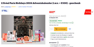 L'Oréal Paris 2024 Adventskalender t.w.v. > €330 voor €60,90