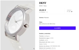 Reloj para Mujer DKNY SOHO por 40€