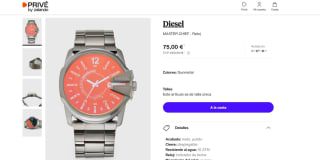 Reloj marca Diesel MASTER CHIEF por 75€