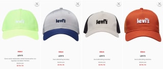 Gorras Levi's desde $180 en El Palacio de Hierro