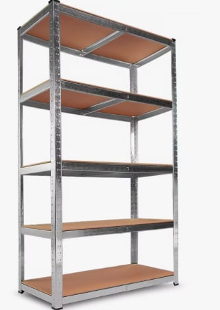 Estanteria Metalica Galvanizada 875kg con 5 Baldas 180 x 90 x 40cm por 14,24€