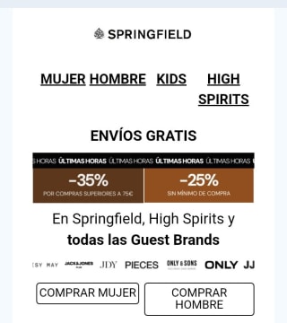 -35% de Descuento en Springfield.