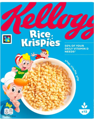 Kellogg's Rice krispies 360g pir 2,56€.