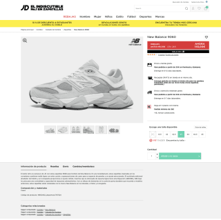 Zapatillas New Balance 9060 Hombre por solo 116€