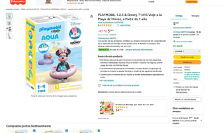 Playmobil 71416 1·2·3 Disney Viaje a la playa de Minnie por 5,49€