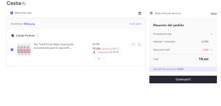 8 Botes de Flor Twist Suavizante Concentrado Frutos Rojos 78 dosis por 15.4€