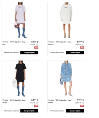 Recopilacion de Vestidos DIESEL con Hasta 70% de Descuento en Privalia