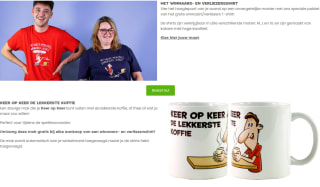 Gratis een Keer op Keer mok bij bestelling winnaars- en verliezersshirt bij 999games