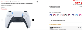 [DUITSLAND] Sony DualSense Playstation 5 controller voor €49,99 bij MediaMarkt