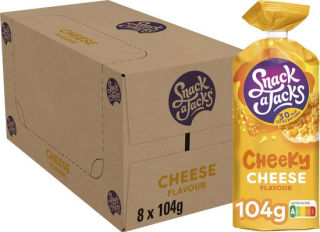 8-Pack Snack A Jacks Kaas Rijstwafels 104gr voor €6,01 bij Bol.com