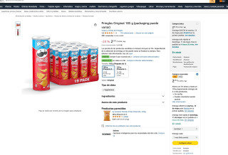 3 Pringles Original 185g por solo 4,35€