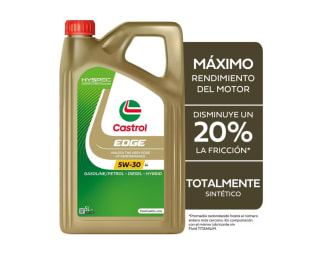 Aceite Castrol EDGE 5W-30 LL de Motor 5L Totalmente Sintético para proteger y mejorar el rendimiento del motor por 34,12€