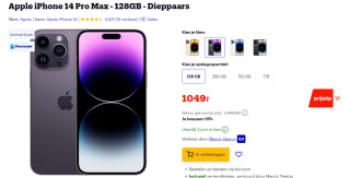 Apple iPhone 14 Pro Max 128GB Paars voor €1049 bij Bol.com