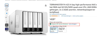 Bespaar 20% op TerraMaster F4-423