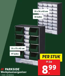 PARKSIDE Opbergmagazijn voor €8,99 bij de Lidl