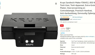Krups Sandwich Maker FDK452 voor €33,89 bij Amazon