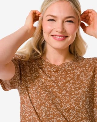 Dames t-shirt met linnen voor €4 bij de Hema