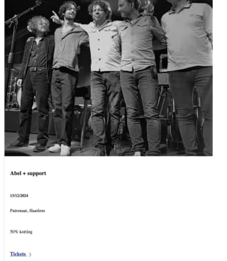 Tot 50% korting tijdens de Ticketmaster Black Friday acties