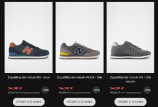 Rebajas zapatillas New Blance desde solo 22,90€