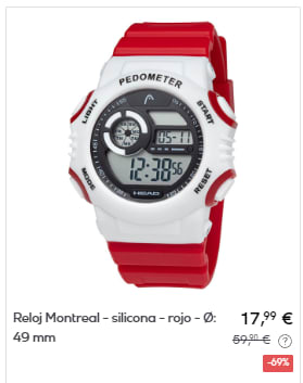 HEAD - Reloj Montreal por 17,99€