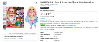 Rainbow High Muñeca Create Fashion por 29,99€