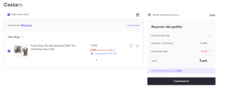 Funko Pop Star Wars The Mandalorian Mandalorian Volando Con Jet & Baby Yoda por 7.69€