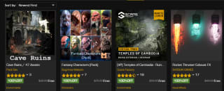 Gratis marketplace assets voor de maand oktober 2024 via Unrealengine