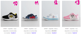 DISNEY - Zapatillas hasta 20€