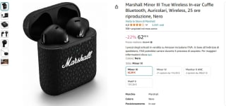 Auriculares Inalámbricos Marshall Minor III por 62,99€