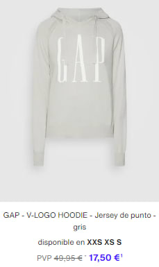 GAP - Sudaderas hasta 18€