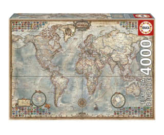 Puzzle El Mundo mapa político Educa Borrás por 25€.