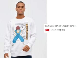 Sudadera para Hombre de Dragon Ball por 9.99€
