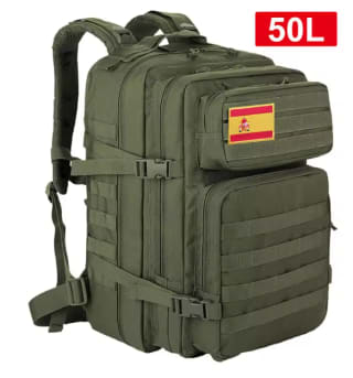 Mochila de viaje táctica de 50L impermeable por 8,49€